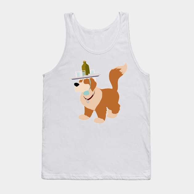 St. Bernard For A Nanny Tank Top by beefy-lamby